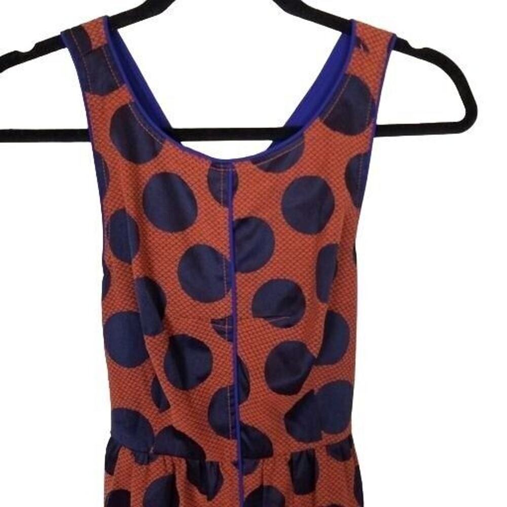 Anthropologie Maeve Womens Rokin Polka Dot Sheath Dress Size 0 Classic Boho - Picture 3 of 10